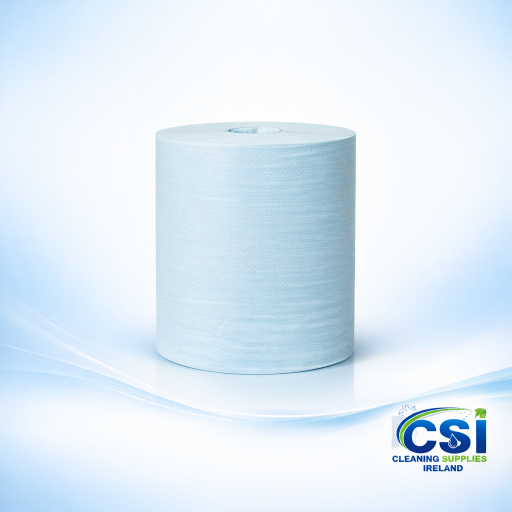 Krot W8 Blue Low Lint Cleaning Cloths $$60\text{gsm}$$ Industrial Roll Wipe