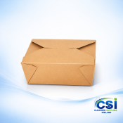 Leakproof Brown Kraft Takeaway Food Box No. 8 (1000ml) - 180 Pack