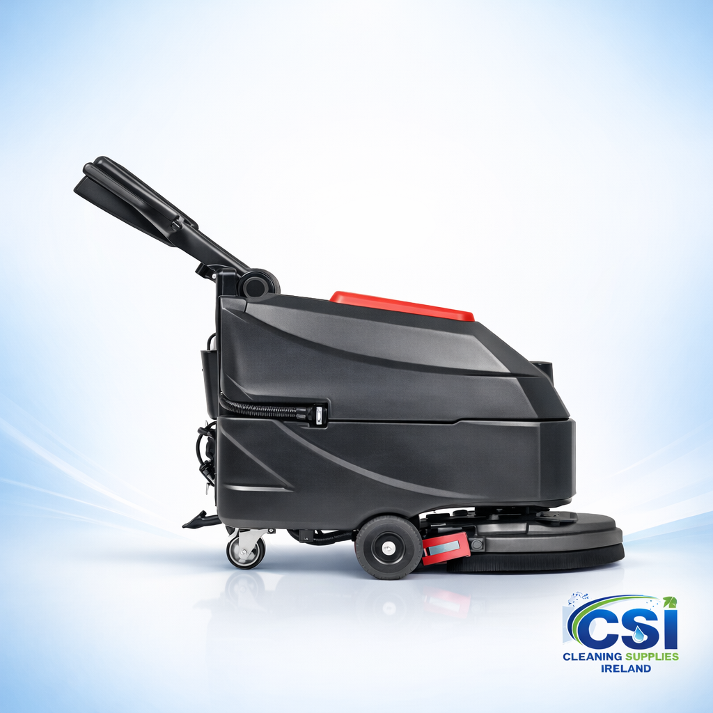 17 inch mains powered floor scrubber drier with 35L tank for industrial cleaning in Ireland