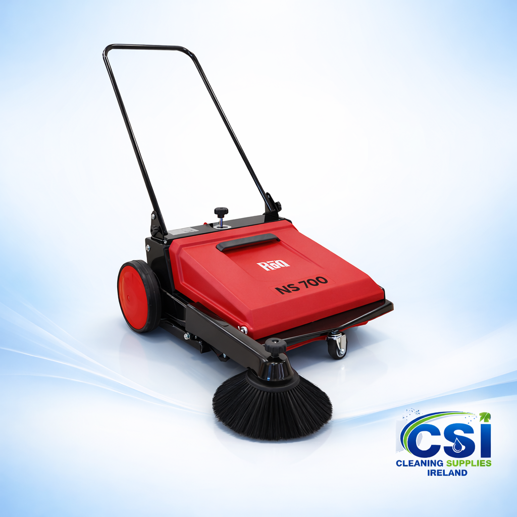 Manual Push Floor Sweeper - Compact & Dust-Free