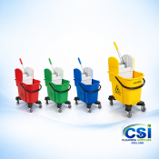 25 Litre High Profile Mop Bucket with Wringer & Handle Set