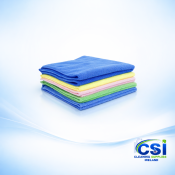 Large Heavy Duty Microfibre Cloths - 10 Pack (Colour Coded)