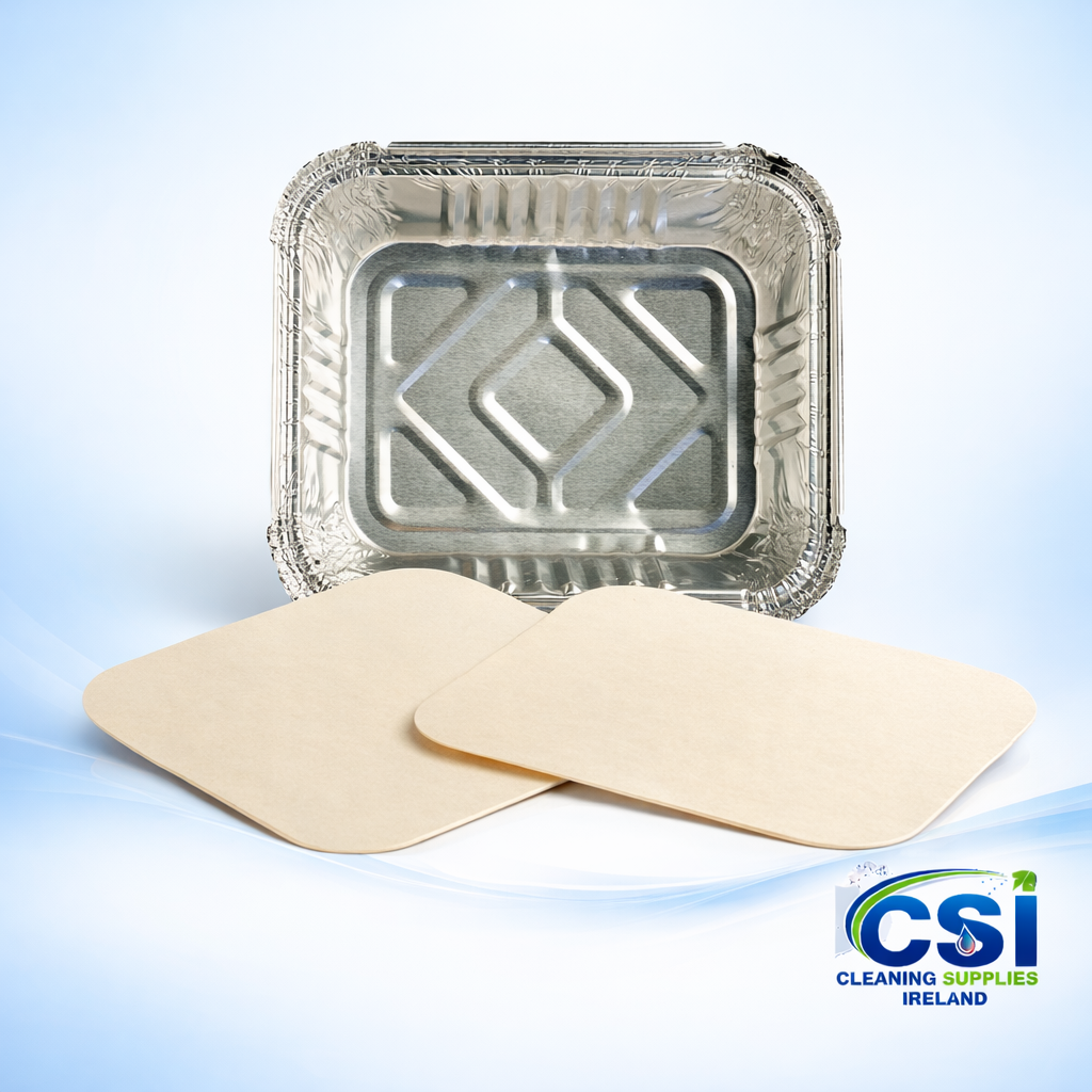 No 2 Aluminium Foil Board Lids Case of 1000 for Takeaway Containers Ireland