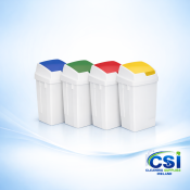 Heavy Duty 50 Litre Swing Bin – Plastic Waste Separation (5 Colours)