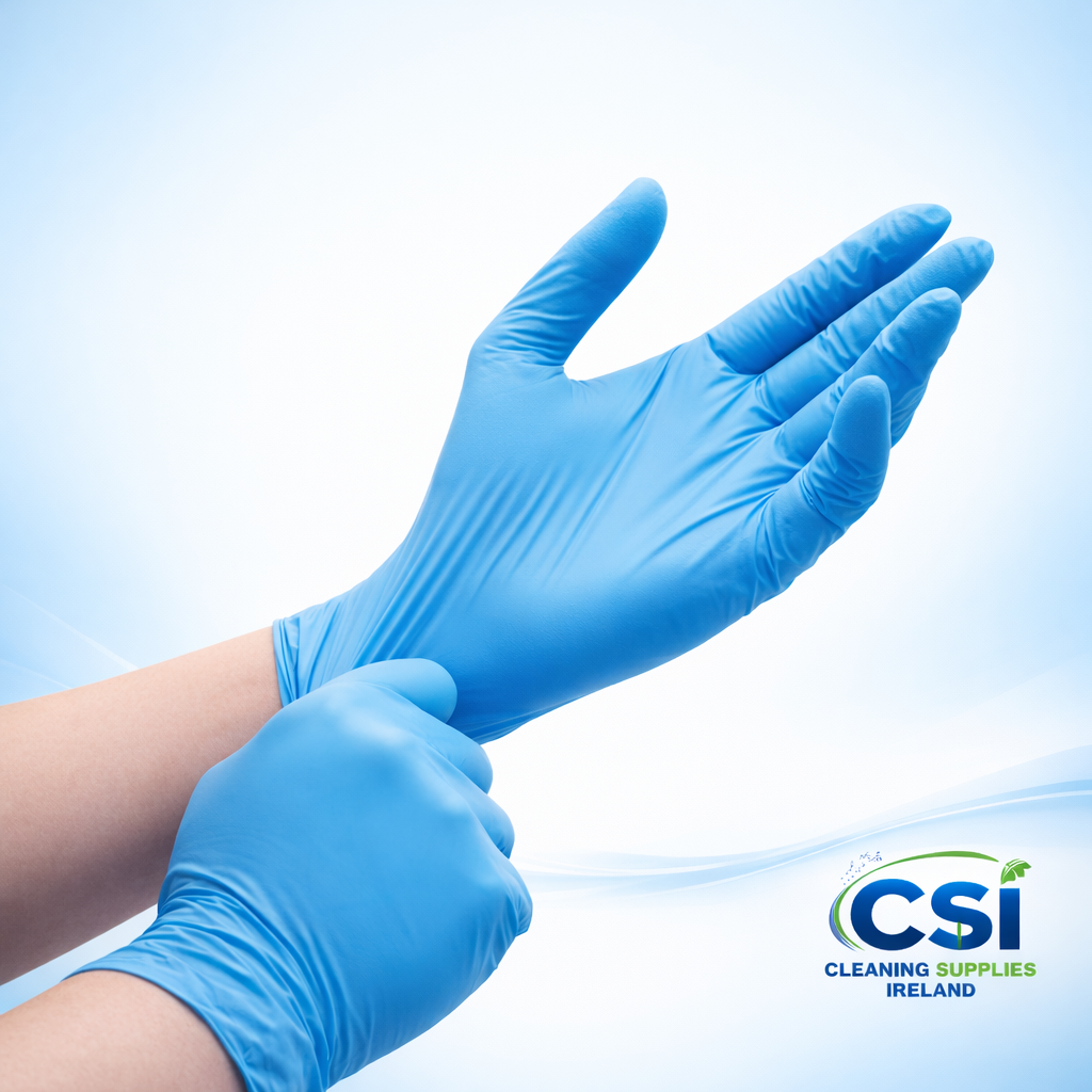 Box of 100 Professional Blue Vinyl Powder-Free and Latex-Free Disposable Gloves