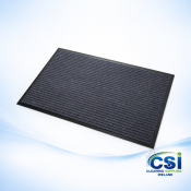 Heavy Duty Dust Control Mat (6ft x 4ft) - Grey/Black