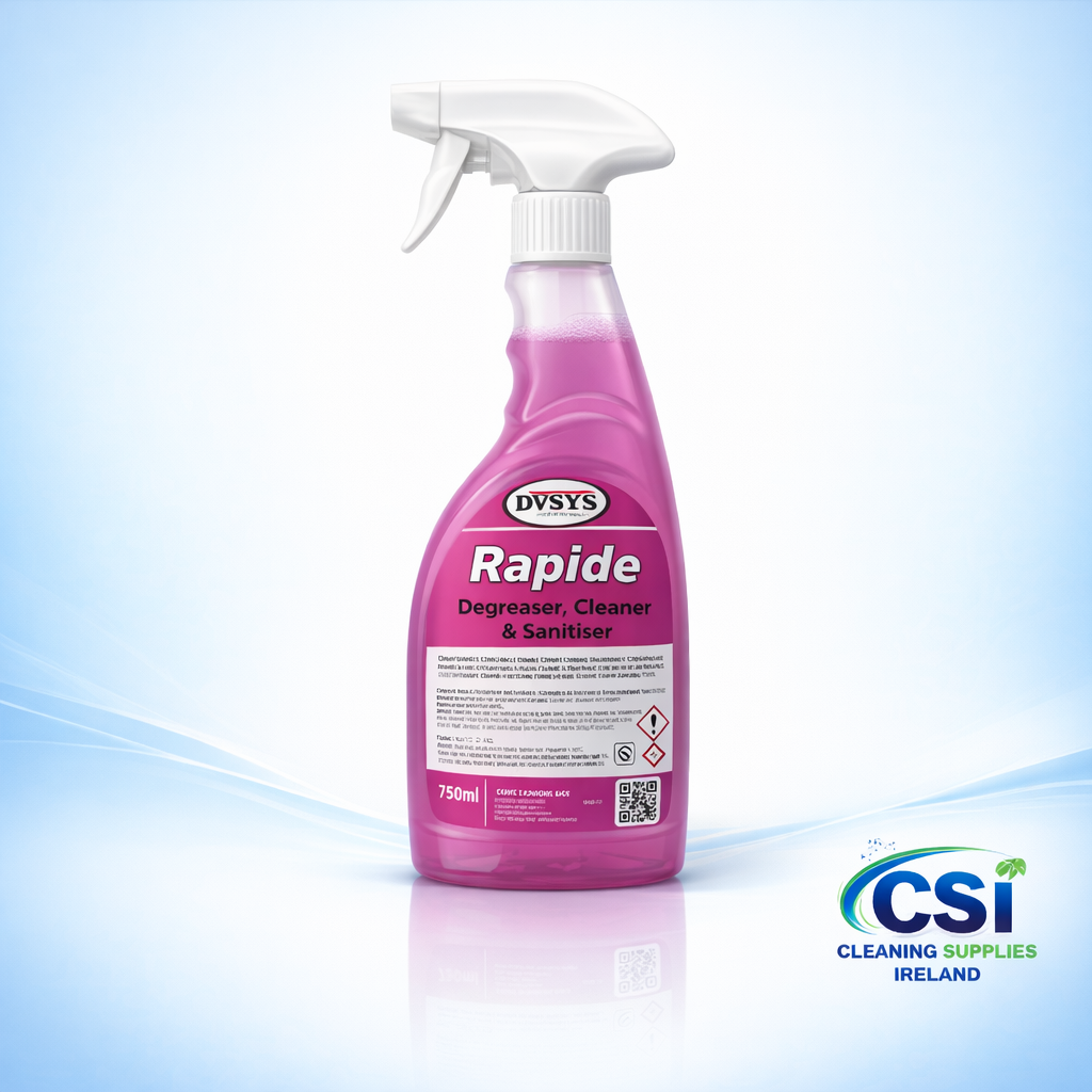 Rapide Surface Sanitiser Cleaner BS EN 1276 Certified Fogger Safe 30 Second Contact Time Ireland