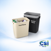 Plastic Waste Paper Bin 12L – Rectangular Under Desk [Color]