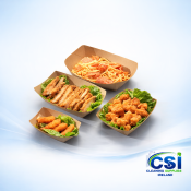 Bulk Kraft Food Trays for Salads and Hot Meals in 750ml and 1100ml sizes Ireland