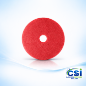 Red Floor Buffing Pads 15 Inch - Spray Buff (Box of 5)