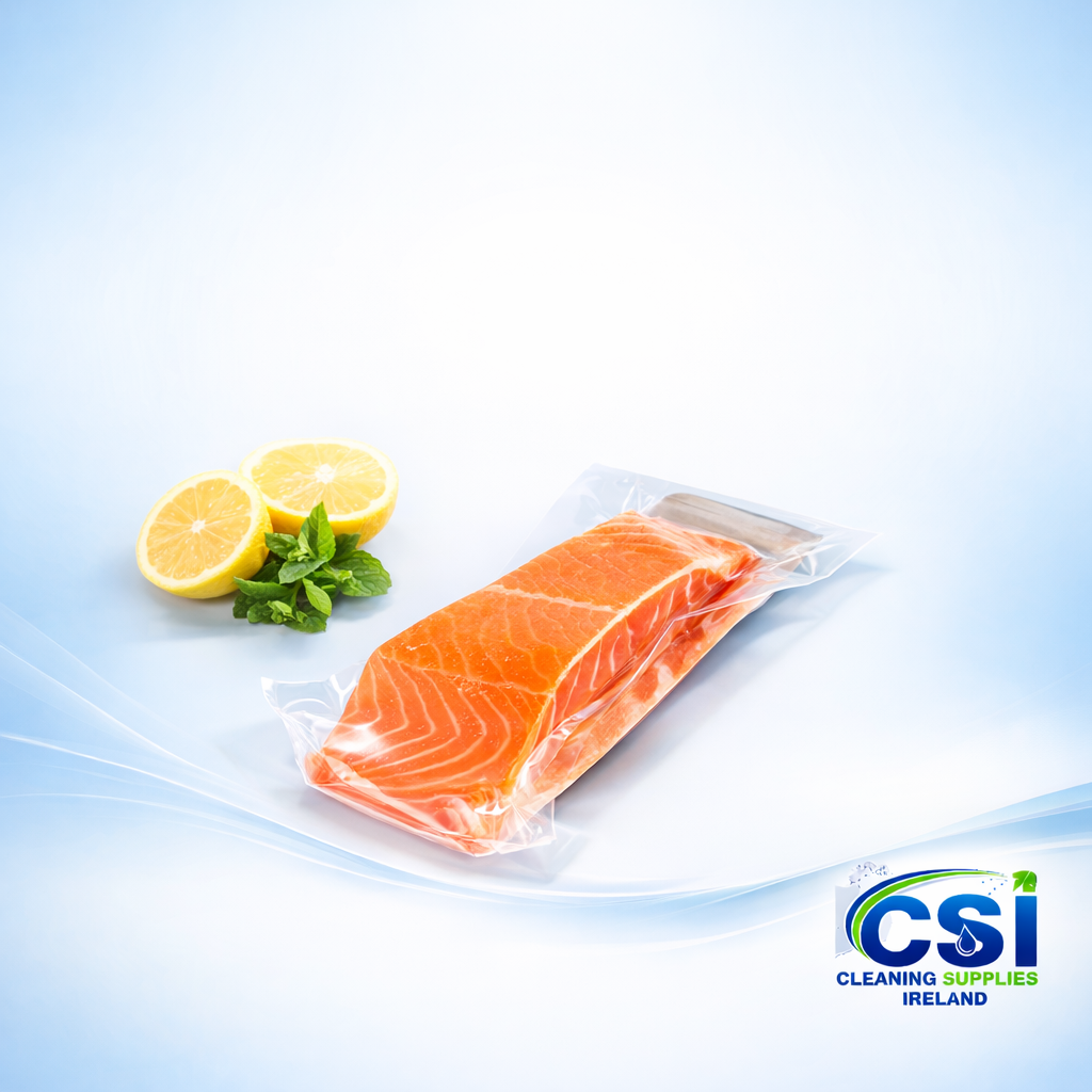 Pack of 100 Self-Seal Steam Cooking Bags for Oven and Microwave 275x200mm