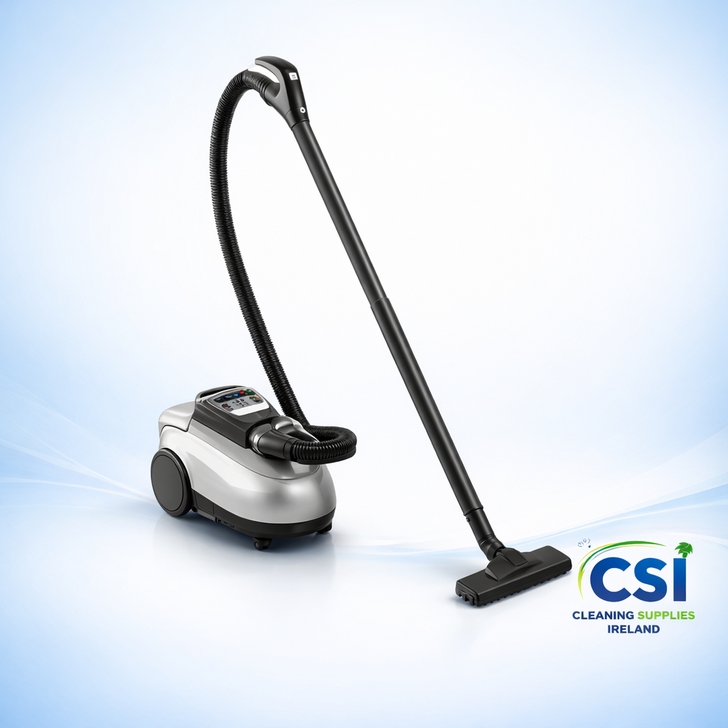 SL 8000 high performance portable steam cleaner and HEPA vacuum system for sanitising surfaces