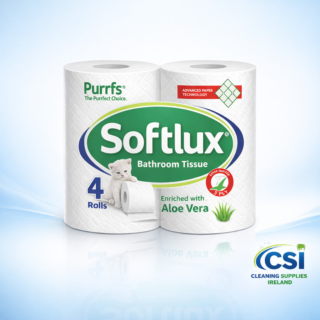 Softlux 3 Ply Luxury Toilet Roll 40 Pack Aloe Vera Enriched Quilted Tissue