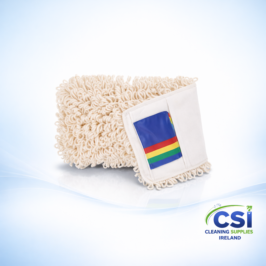 Speedy Flat Mop Head 40cm Looped Cotton-Polyester with Pockets and Ears