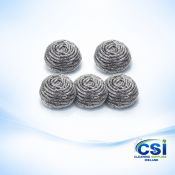 Large Stainless Steel Scourers - 10 Pack (Heavy Duty)