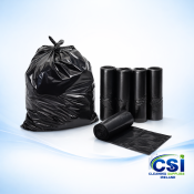 Strong Black Refuse Sacks 33x37 – Heavy Duty Bin Bags (Case of 200)