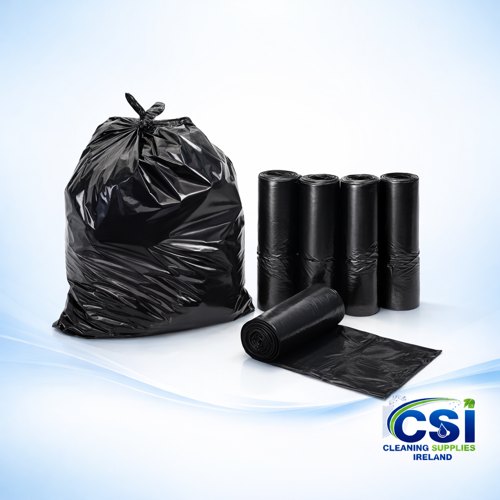 Strong Black Refuse Sacks 33x37 – Heavy Duty Bin Bags (Case of 200)