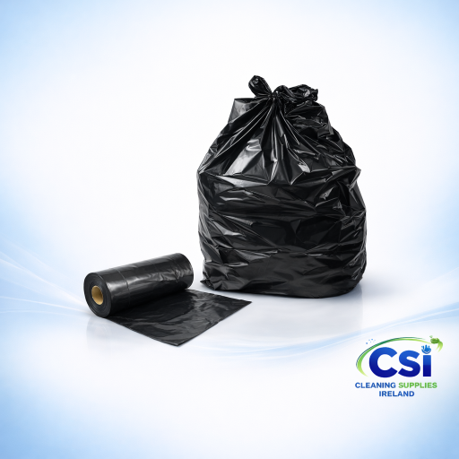 Strong Black Refuse Sacks 33 x 37 Inch Bin Bags on Rolls 200 Case Ireland