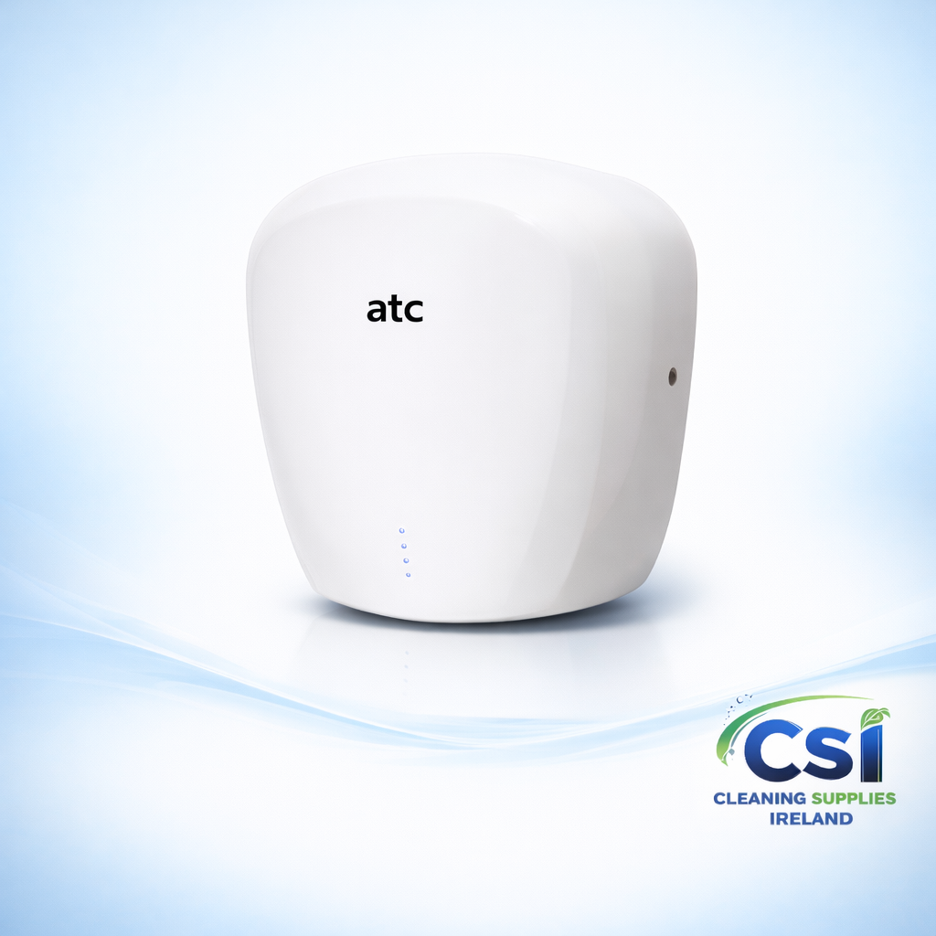 Tiger Eco high speed automatic hand dryer in white with vandal resistant screws