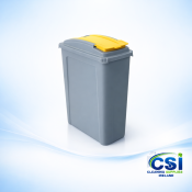 Under Desk Recycling Bin 25L – Narrow Office Waste Bin