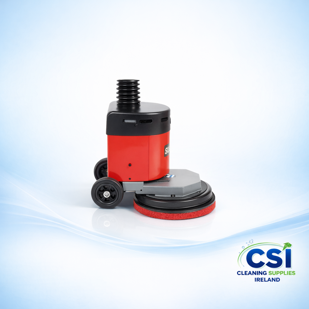 Victor Sprite 17 inch rotary floor cleaning and polishing machine with set-back motor