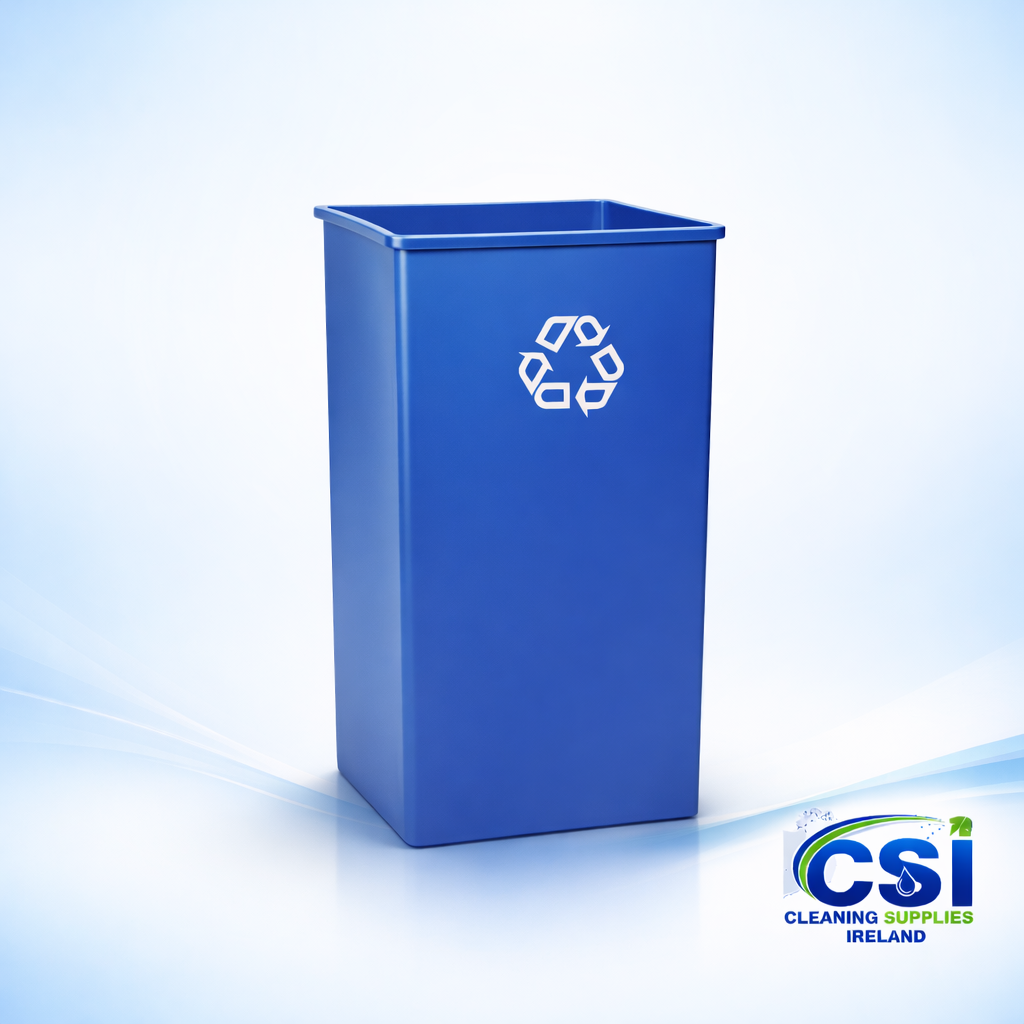 90 Litre Wall Hugger Slimline Waste Bin in Grey with Space Saving Design