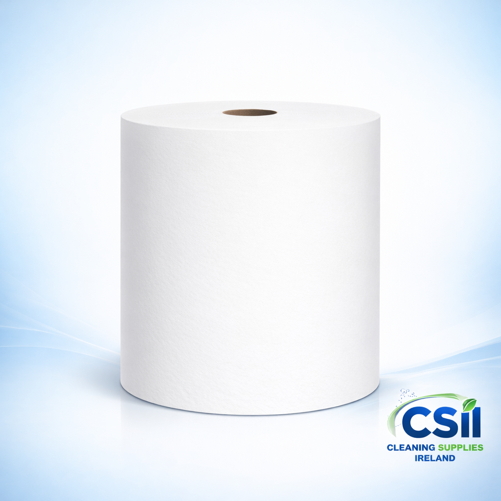 Case of 6 Wave n Motion white 1-ply hand towel rolls, 135 metres each, for En Motion dispensers