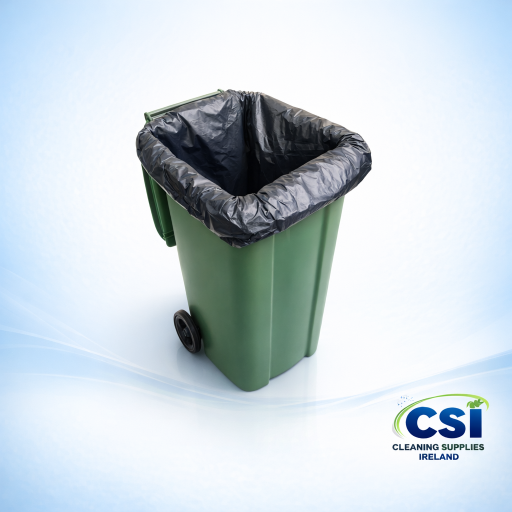 Super Heavy Duty 300 Gauge Wheelie Bin Refuse Sacks 260 Litre Capacity Pack of 75