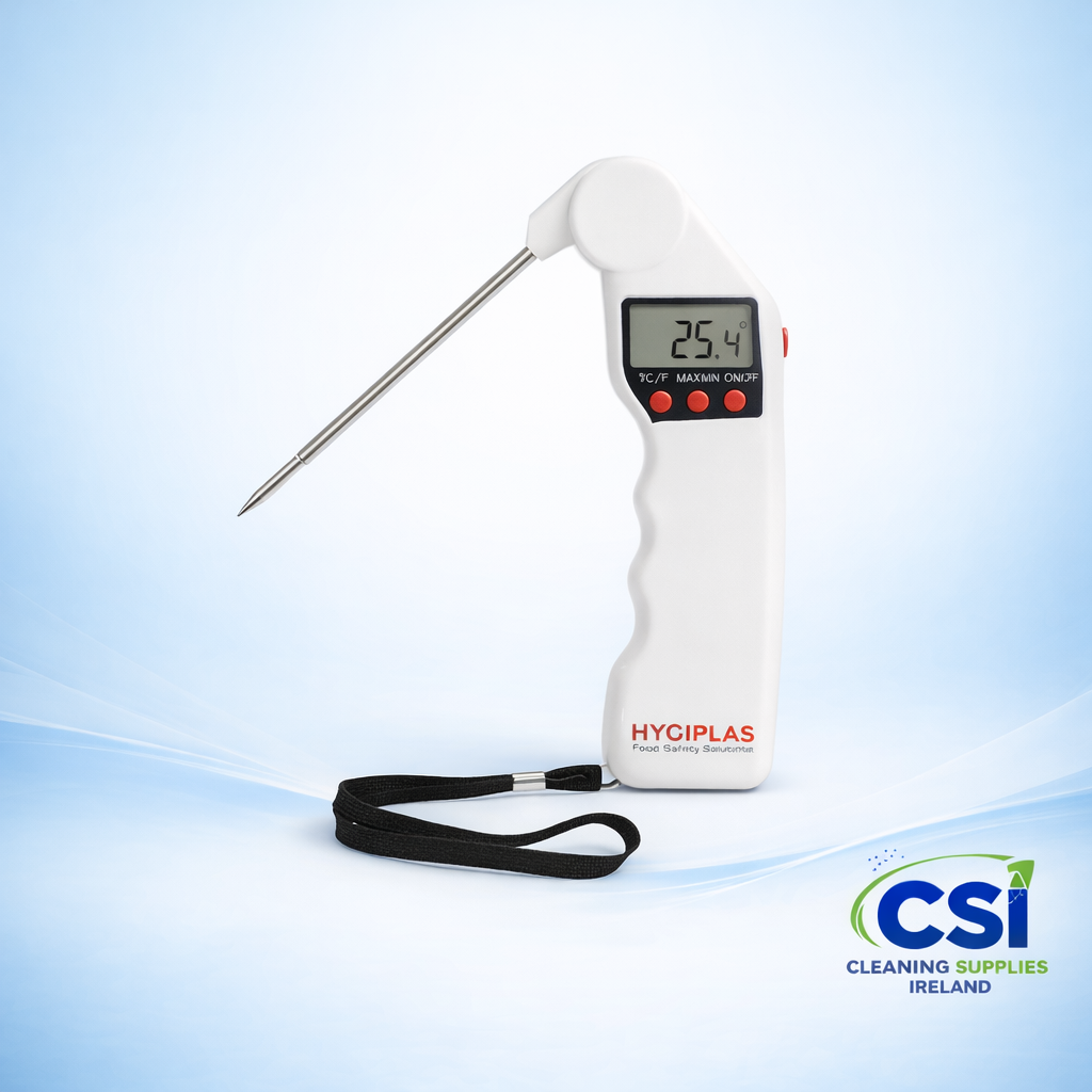 White Digital Food Thermometer Probe for Bakery and Dairy Temperature Checks