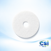 White Floor Polishing Pads 15 Inch - Super Polish (Box of 5)