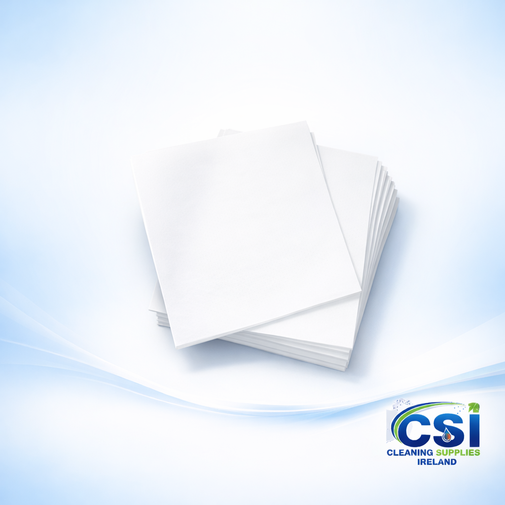 Bulk Case of 2000 White 2-Ply Napkins 40cm with 1/8 Rectangular Fold