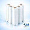 Bulk case of 2000 white pedal bin liners on perforated rolls for professional waste disposal