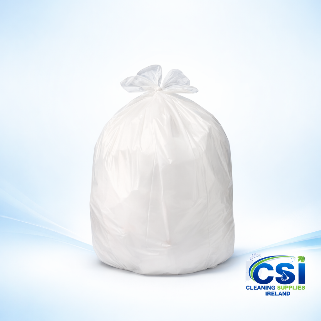 White Swing Bin Liners Case of 500