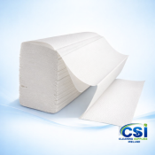 White Z-Fold Interfold Hand Towels – 2-Ply Premium (Case of 2400)