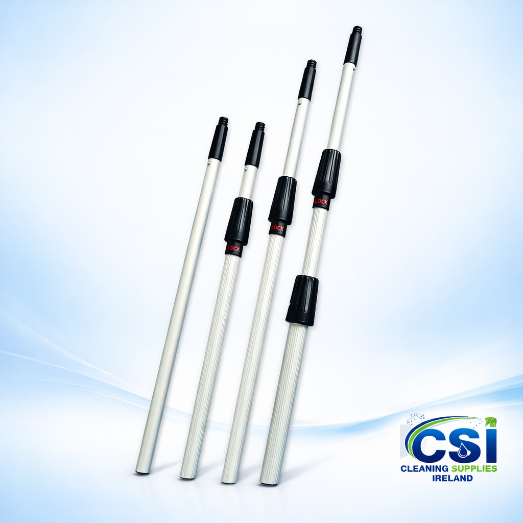 4m (2x2mt) Telescopic Aluminium Window Washer Extension Pole for High Reach