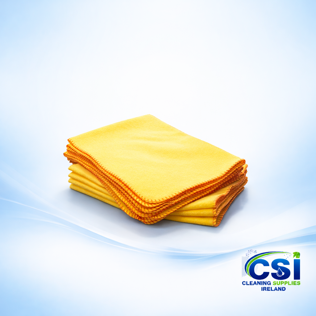 Yellow Polishing Dusters - Pack Of 10 (100% Cotton)