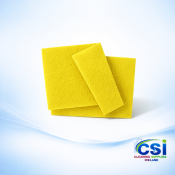 Yellow Hand Cleaning Pads 9"x6" - Washroom & Basin (Pack of 10)
