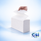 Luxury Z-Fold Hand Towels 2 Ply White Case of 2400